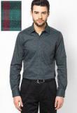 Turtle Checked Green Formal Shirt Men