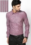 Turtle Checks Wine Formal Shirt Men