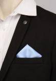 Turtle Light Blue Pocket Square Men