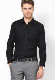 Turtle Solid Black Formal Shirt Men