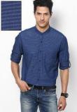 Turtle Solid Blue Casual Shirt Men