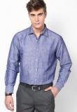 Turtle Solid Blue Formal Shirt Men