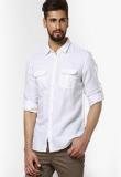 Turtle Solid Cream Casual Shirt Men