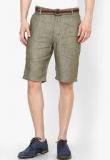 Turtle Solid Olive Shorts Men