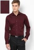 Turtle Striped Red Slim Formal Shirt Men