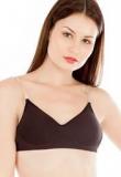 Tweens Back Transparent Black Padded Bra Women