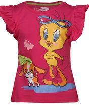 Tweety Fuchsia Casual Top Girls