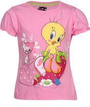 Tweety Pink Casual Top Girls