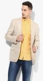 U S Polo Assn Beige Checked Slim Fit Jacket & Blazers Men