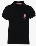 U S Polo Assn Black Casual Top Girls