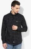 U S Polo Assn Black Checked Casual Shirt Men