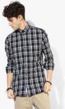 U S Polo Assn Black Checked Regular Fit Casual Shirt Men