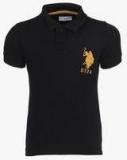 U S Polo Assn Black Polo Shirt boys