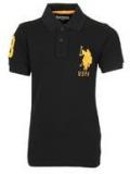 U S Polo Assn Black Polos Boys