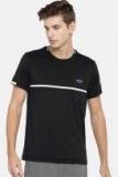 U S Polo Assn Black Printed Round Neck T Shirt Men