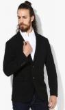 U S Polo Assn Black Solid Blazer Men