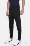 U S Polo Assn Black Solid Regular Fit Joggers Men