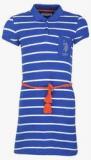 U S Polo Assn Blue Casual Dress Girls