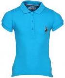 U S Polo Assn Blue Polo T Shirts Girls