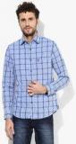 U S Polo Assn Blue Regular Fit Casual Shirt men