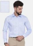 U S Polo Assn Blue Regular Fit Checked Formal Shirt Men