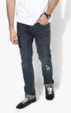 U S Polo Assn Blue Washed Low Rise Slim Fit Jeans Men