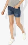 U S Polo Assn Blue Washed Shorts women