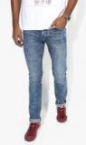 U S Polo Assn Denim Co Blue Washed Low Rise Skinny Fit Jeans Men