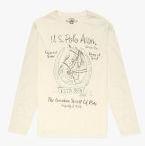 U S Polo Assn Denim Co Cream Printed T shirt men