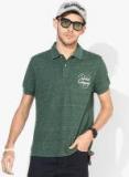 U S Polo Assn Denim Co Green Printed Polo Collar T Shirt Men