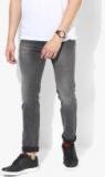 U S Polo Assn Denim Co Grey Skinny Fit Mid Rise Clean Look Jeans Men