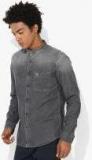 U S Polo Assn Denim Co Grey Slim Fit Casual Shirt Men