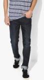 U S Polo Assn Denim Co Navy Blue Slim Fit Mid Rise Clean Look Jeans Men