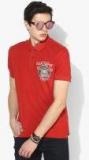 U S Polo Assn Denim Co Red Printed Polo Collar T Shirt men