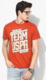 U S Polo Assn Denim Co Rust Printed Round Neck Tshirt Men