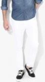 U S Polo Assn Denim Co White Slim Fit Mid Rise Clean Look Stretchable Jeans Men