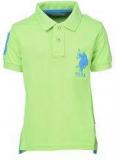 U S Polo Assn Green Polo Shirt Boys