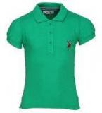 U S Polo Assn Green Polo T Shirts Girls