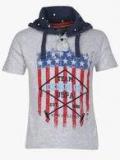 U S Polo Assn Grey Melange T Shirt boys