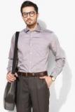 U S Polo Assn Grey Solid Regular Fit Formal Shirt Men