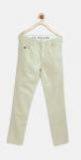 U S Polo Assn Kids Beige Solid Slim Fit Regular Trouser Boys