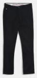 U S Polo Assn Kids Black Slim Fit Solid Regular Trousers Boys