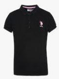 U S Polo Assn Kids Black T Shirt Girls