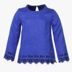 U S Polo Assn Kids Blue Casual Top Girls