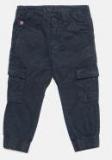 U S Polo Assn Kids Blue Slim Fit Solid Cargos Boys