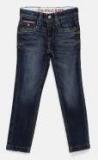 U S Polo Assn Kids Blue Slim Fit Washed Stretchable Jeans Boys