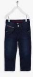 U S Polo Assn Kids Blue Washed Mid Rise Slim Fit Jeans Boys