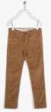 U S Polo Assn Kids Brown Solid Slim Fit Trouser Boys