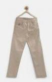 U S Polo Assn Kids Khaki Solid Regular Fit Regular Trouser Boys