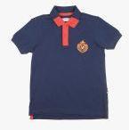 U S Polo Assn Kids Navy Blue Solid Polo Collar T Shirt Boys